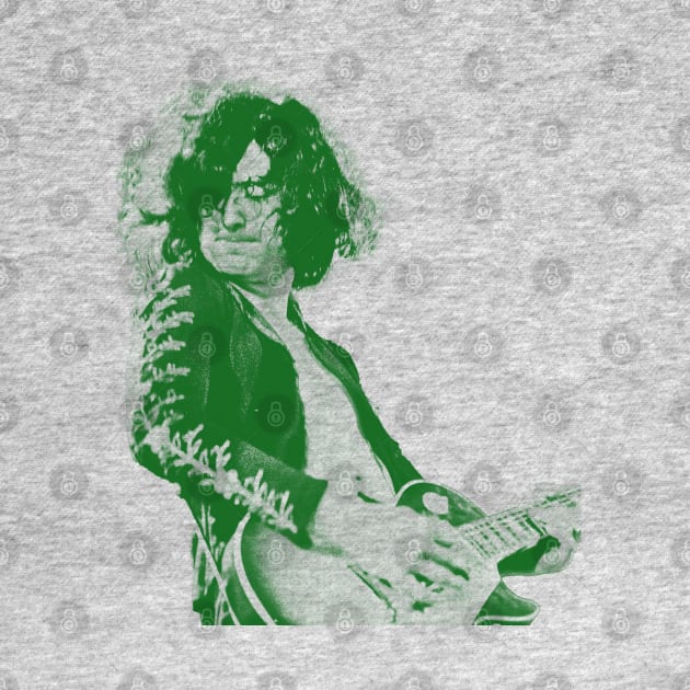 35 jimmy page - green solid style by Loreatees